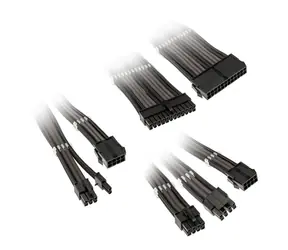 Kolink Prodlužovací sada opletených kabelů Core Adept černá gunmetal
