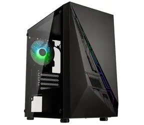 Kolink Inspire K2 Plus ARGB černá / Micro-ATX / 1x USB-A 3.0 / 2x USB-A 2.0 / 1x 120mm / bez zdroje / průhledná bočnice