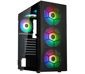 Kolink Observatory HF Mesh ARGB černá / ATX / 1x USB-A 3.0 / 2x USB-A 2.0 / 3x 140mm / 3x 120mm / bez zdroje