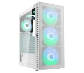 Kolink Observatory HF Mesh ARGB bílá / ATX / 1x USB-A 3.0 / 2x USB-A 2.0 / 3x 140mm / 3x 120mm / bez zdroje