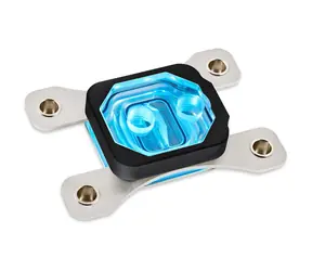 Aqua Computer cuplex kryos NEXT RGBpx black AM5/AM4 acrylic/.925 silver