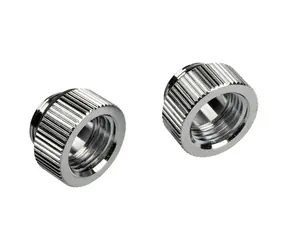 BitsPower Adaptér Touchaqua přímý G1/4" samec na G1/4" samici stříbrná / 2 ks