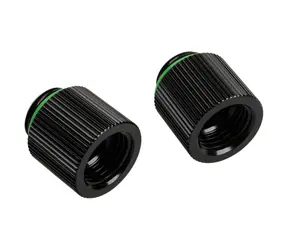 BitsPower Touchaqua adaptér přímý G1/4 palce vnější na G1/4 palce vnitřní 15mm černá / 2 ks