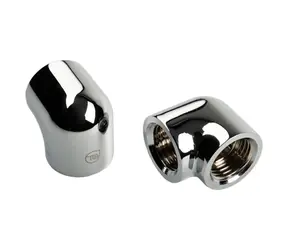 BitsPower Adaptér Touchaqua 90 stupňů G1/4" IG na G1/4" IG stříbrná / 2 ks