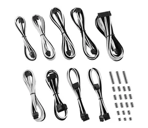 CableMod Classic ModMesh RT-Series Kabel Kit pro ASUS ROG & Seasonic - černo-bílá