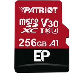 Patriot EP Series microSDXC 256GB s adaptérem / UHS-I V30 / U3 / A1 / Class 10