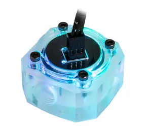 Barrow Průtokoměr vodního chlazení ARGB čirá / 2x G1/4"