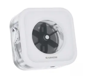 Barrow Průtokoměr vodního chlazení ARGB bílá / 2x G1/4"