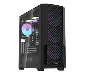 darkFlash DF2100 černá / ATX / 4x 120 mm / 3x USB-A / průhledná bočnice / bez zdroje