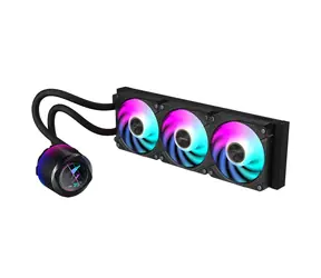 GIGABYTE AORUS WATERFORCE X II 360 / 3x 120 mm / 37.5 dB / 72 CFM / 800-2400 RPM / RGB / Intel + AMD