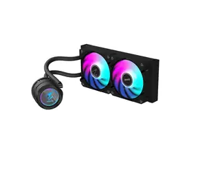 GIGABYTE AORUS WATERFORCE II 240 / 2 x 120 mm / 36.9 dB / 64.95 CFM / 800-2300 RPM / RGB / Intel + AMD