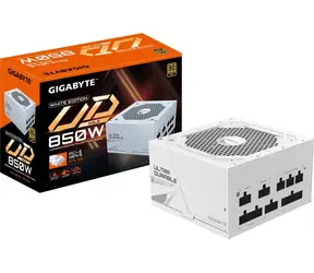 GIGABYTE UD850GM PG5W / ATX / 850W / modulární / 80PLUS GOLD / aktivní PFC / 120mm ventilátor 