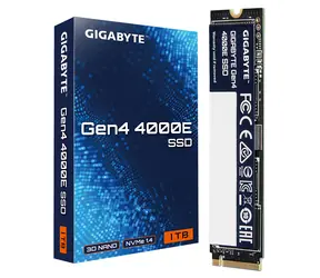 GIGABYTE Gen4 4000E SSD 1TB / M.2 2280 Gen 4 / R: 4000 MBps / W: 3900 MBps / MTBF: 1.5mh / 3y