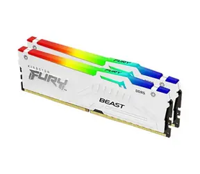 Kingston Fury Beast White RGB 32GB (2x 16GB) DDR5 6800MHz / CL34 / DIMM / 1.4V / Non-ECC / Unbuffered / EXPO
