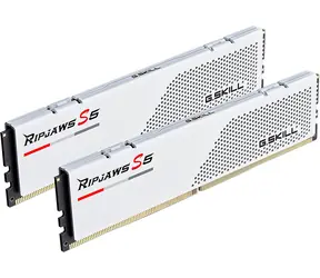 G.Skill Ripjaws S5 White 32GB (2x 16GB) 5600MHz / DDR5 / CL28 / 1.35V / DIMM / Non-ECC / Unbuffered / XMP 3.0