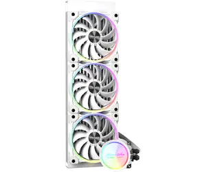 Alpenföhn Gletscherwasser 360mm bílá / AiO vodní chladič CPU / 3x 120mm / 36.8 dB @ 2200 RPM / 45.86 CFM / Intel + AMD
