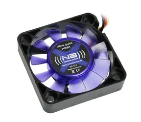 Noiseblocker BlackSilent Fan XM-1 modrá / 40mm / 11 dB @ 2800 RPM / 2.88 CFM / 3-pin