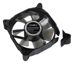 Noiseblocker Multiframe S-Series M8-3 HS černá / 80mm / 19 dB @ 2200 RPM / 34.72 CFM / 3-pin