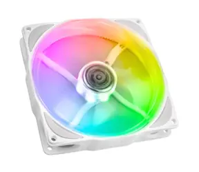 Noiseblocker NB-eLoop X B12-PS ARGB bílá / 120mm / 21.2 dB @ 1500 RPM / 58 CFM / 4-pin PWM + 3-pin