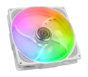 Noiseblocker NB-eLoop X B14-P ARGB bílá / 140mm / 29.6 dB @ 1500 RPM / 109.47 CFM / 4-pin + 3-pin