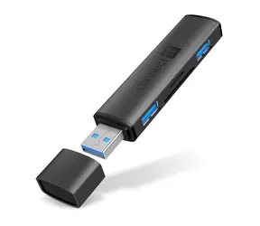 CONNECT IT COMPACT 4v1 šedá / Čtečka SD karet / 2x USB-A