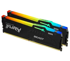Kingston Fury Beast Black RGB 16GB (2x 8GB) DDR5 6000MHz / CL30 / DIMM / EXPO / 1.35V