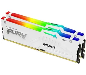 Kingston Fury Beast White RGB 64GB (2x 32GB) DDR5 6400MHz / CL32 / DIMM / EXPO / 1.4V