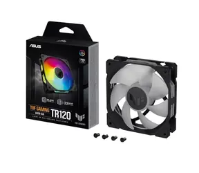 ASUS TUF GAMING TR120 ARGB černá / 120mm / Hydraulic bearing / 2000 RPM / 77.4 CFM / 29 dB