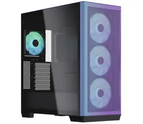 APNX C1 Mid-Tower ATX Case chromaflair / ATX / 4x 120mm ARGB / bez zdroje / průhledná bočnice