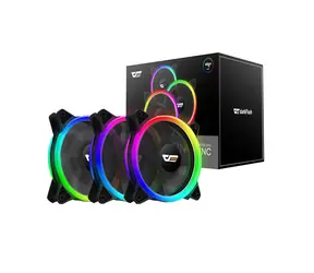 darkFlash DR12 PRO 3v1 černá / 120 mm / 1300 RPM / 16 dBA / 38 CFM / 6-pin