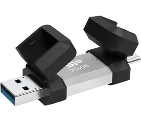 Silicon Power Mobile C51 64GB stříbrná / USB-A / USB-C 3.2