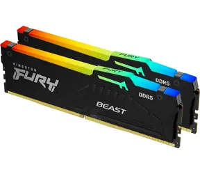 Kingston FURY Beast Black RGB 32GB (2x 16GB) 6000MHz / DDR5 / CL36 / DIMM / 1.35V / EXPO