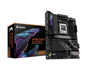 GIGABYTE X870E AORUS ELITE WIFI7 / AMD X870 / DDR5 / SATA III RAID / USB / 2.5GLAN / M.2 / sc.AM5 / ATX