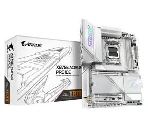 GIGABYTE X870E AORUS PRO ICE / AMD X870 / DDR5 / SATA III RAID / USB / 2.5GLAN / M.2 / sc.AM5 / ATX