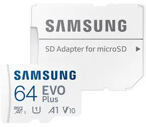 SAMSUNG EVO Plus 64GB + adaptér / micro SDXC / UHS-I U1 / Class 10 