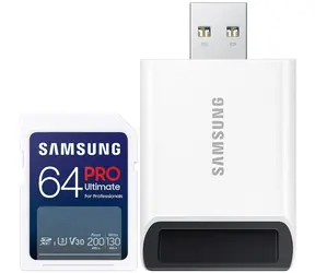 SAMSUNG SDXC PRO ULTIMATE 64GB + adaptér / SDXC /USB 2.0 / Class 10 