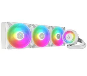 ARCTIC Liquid Freezer III - 420 A-RGB bílá / 3x 140mm / 22.5 dB @ 1900 RPM / 69.9 CFM / AMD + Intel