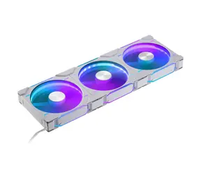 PHANTEKS D30 PWM Reverse Airflow D-RGB bílá 3 ks / 140mm / Hydrodynamic Bearing / 1800 RPM / 71.7 CFM / 4-Pin + 3-Pin