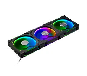PHANTEKS D30 PWM Regular Airflow D-RGB černá 3ks / 140mm / Hydrodynamic Bearing / 1800 RPM / 71.9 CFM / 4-Pin + 3-Pin
