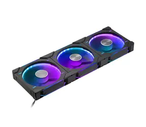 PHANTEKS D30 PWM Reverse Airflow D-RGB černá 3 ks / 140mm / Hydrodynamic Bearing / 1800 RPM / 71.7 CFM / 4-Pin + 3-Pin