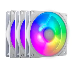 Cooler Master Mobius 120P ARGB bílá 3ks / 120mm / Loop Dynamic bearing / 2400 RPM / 75.2 CFM / 4-Pin PWM