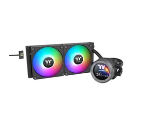 THERMALTAKE TH240 V2 Ultra EX ARGB černá / 2x 120mm / 2000 RPM / 68 CFM / A-RGB / AMD + Intel