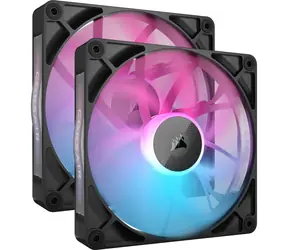 Corsair iCUE LINK RX140 RGB Dual 2ks černá / 140mm / Magnetic Dome Bearing / 1700 RPM / 94.7 CFM / 4-Pin