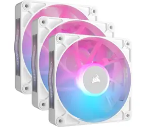 Corsair iCUE LINK RX120 RGB Triple 3ks bílá / 120mm / Magnetic Dome Bearing / 2100 RPM / 73.5 CFM / 4-Pin