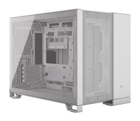 Corsair 2500D Airflow bílá / mATX / 2x USB-C 3.2 / 1x USB-A 3.2 / bez zdroje / průhledná bočnice