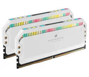 Corsair Dominator Platinum White 32GB (2x 16GB) DDR5 6200MHz / CL36 / DIMM / RGB / XMP / 1.3V