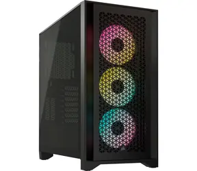 Corsair iCUE 4000D RGB Airflow černá / E-ATX / USB 3.2 / USB-C / 3x 120mm / bez zdroje / průhledná bočnice