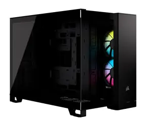 Corsair iCUE LINK 2500X RGB černá / Micro-ATX / 1x USB-C 3.2 / 2x USB-A 3.2 / 2x 120mm RGB / bez zdroje