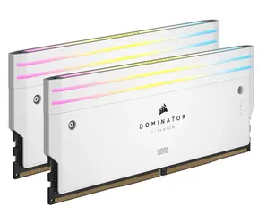 Corsair Dominator Titanium White 48GB (2x 24GB) DDR5 7200MHz / CL36 / DIMM / XMP / RGB / 1.4V