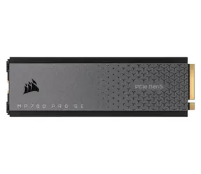 Corsair MP700 PRO SE with air cooler 4 TB černá / M.2 2280 SSD / PCIe 5.0 / R: 12400MBps / W: 11800MBps / 5y